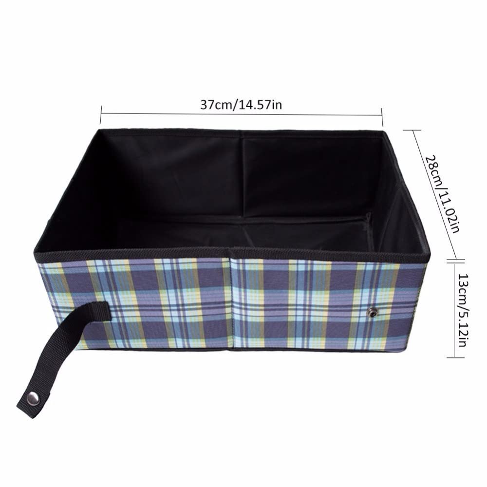 ADILAIDUN Collapsible Portable Cat Litter Box Foldable Travel Litter Carrier Waterproof Soft Packable for Cats - View 6 of 7