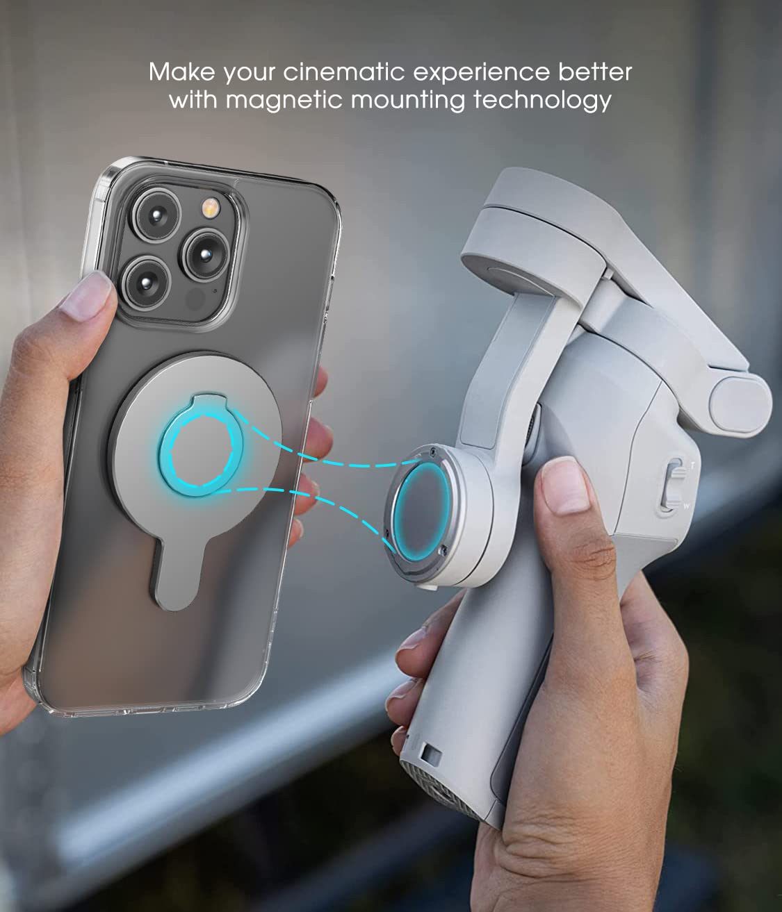 ENCASED ENCASED Magnetic Adapter for DJI OM Smartphone Gimbal Stabilizer Compatible with MagSafe for DJI OM 4 4 SE 5 6 - View 2 of 8