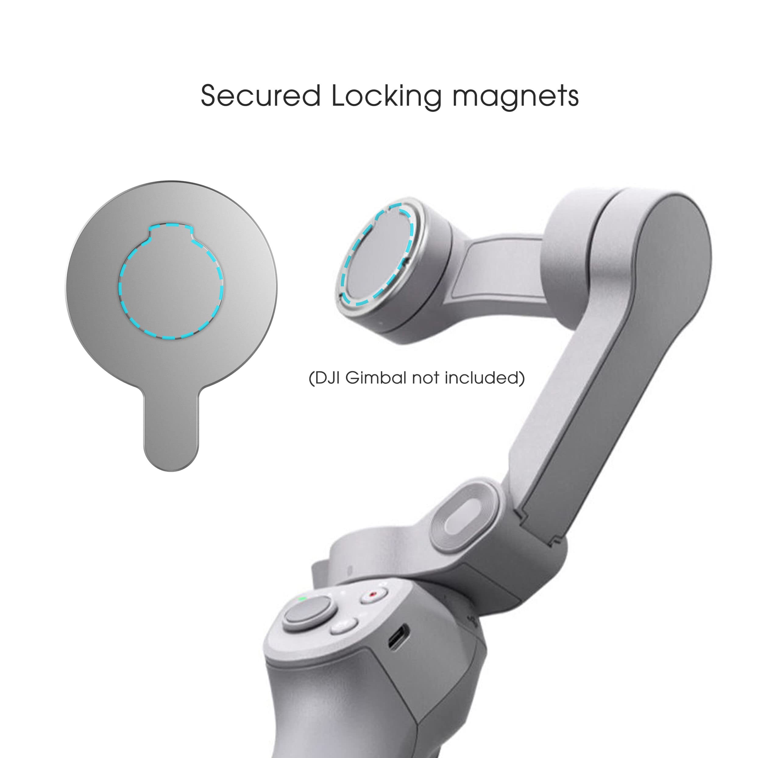 ENCASED ENCASED Magnetic Adapter for DJI OM Smartphone Gimbal Stabilizer Compatible with MagSafe for DJI OM 4 4 SE 5 6 - View 5 of 8