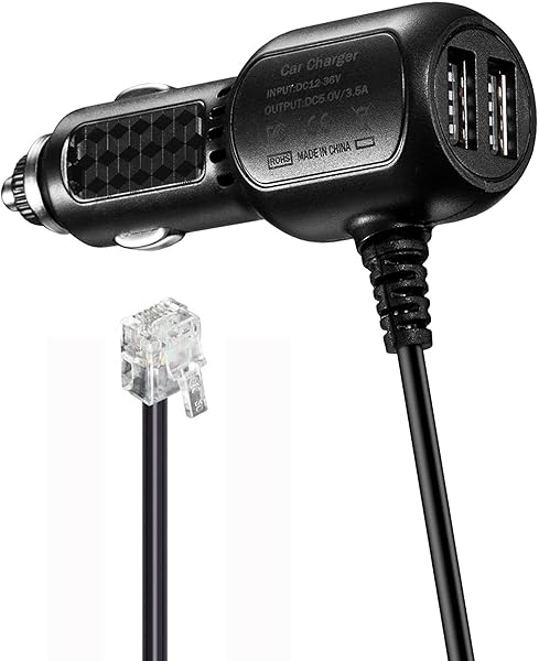 Emirrehgo Radar Detector Vehicle Power Cable Cord Replacement for Escort Valentine One Beltronics Uniden Passport 9500ix 9500i 8500x50 Solo S2 S3