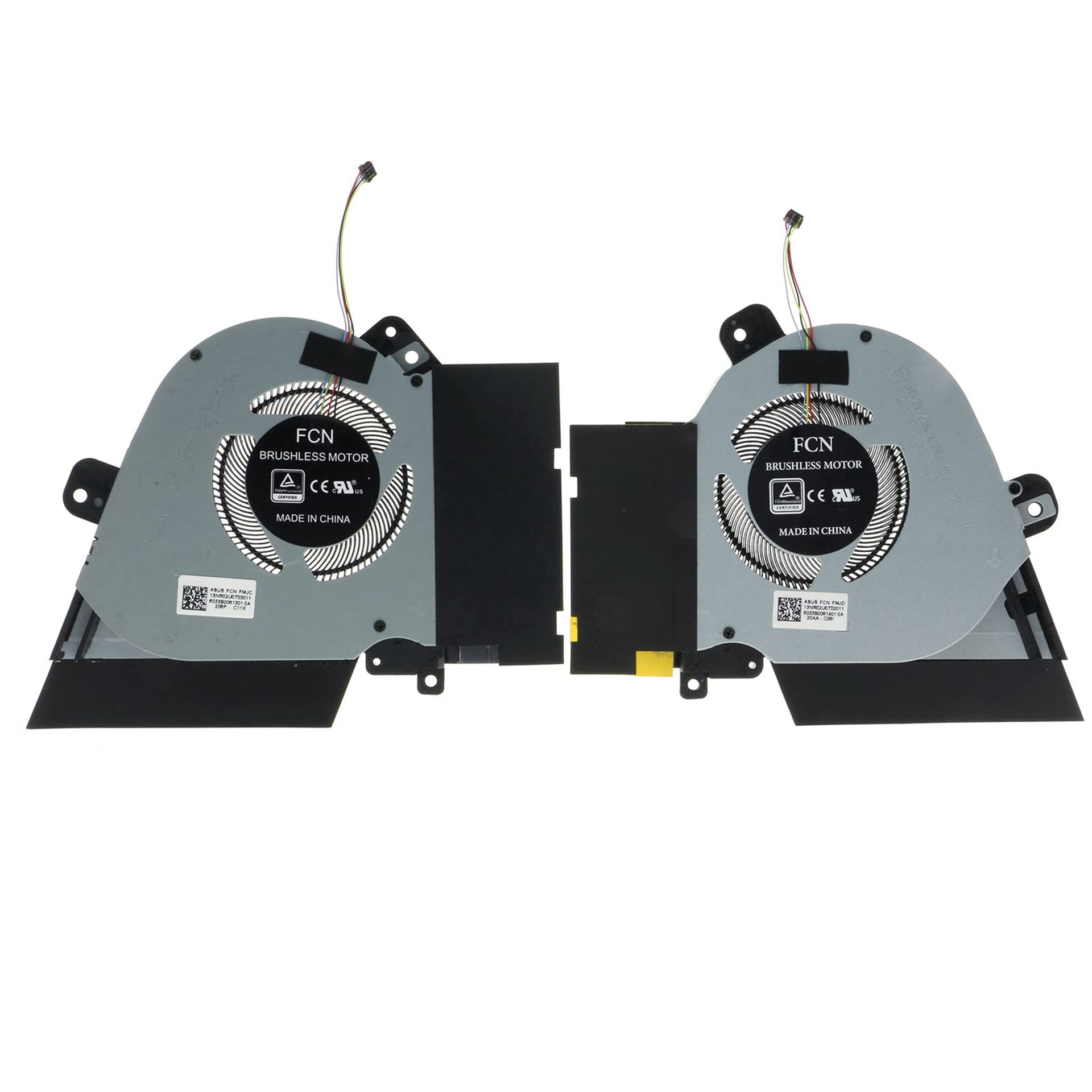 Replacement Cooling Fan for ASUS ROG Zephyrus GX502G GX502GW GU502LV 12V 1A High Performance CPU GPU Fan 13NR0240T02111 13NR0240T01211