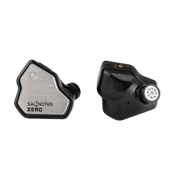 Linsoul Linsoul 7Hz Salnotes Zero HiFi 10mm Dynamic Driver in-Ear Earphone IEM with Metal Composite Diaphragm Stainless Steel Faceplate Detachable 2Pin OFC Cable (Black, with Mic, Type C) - View 4 of 9