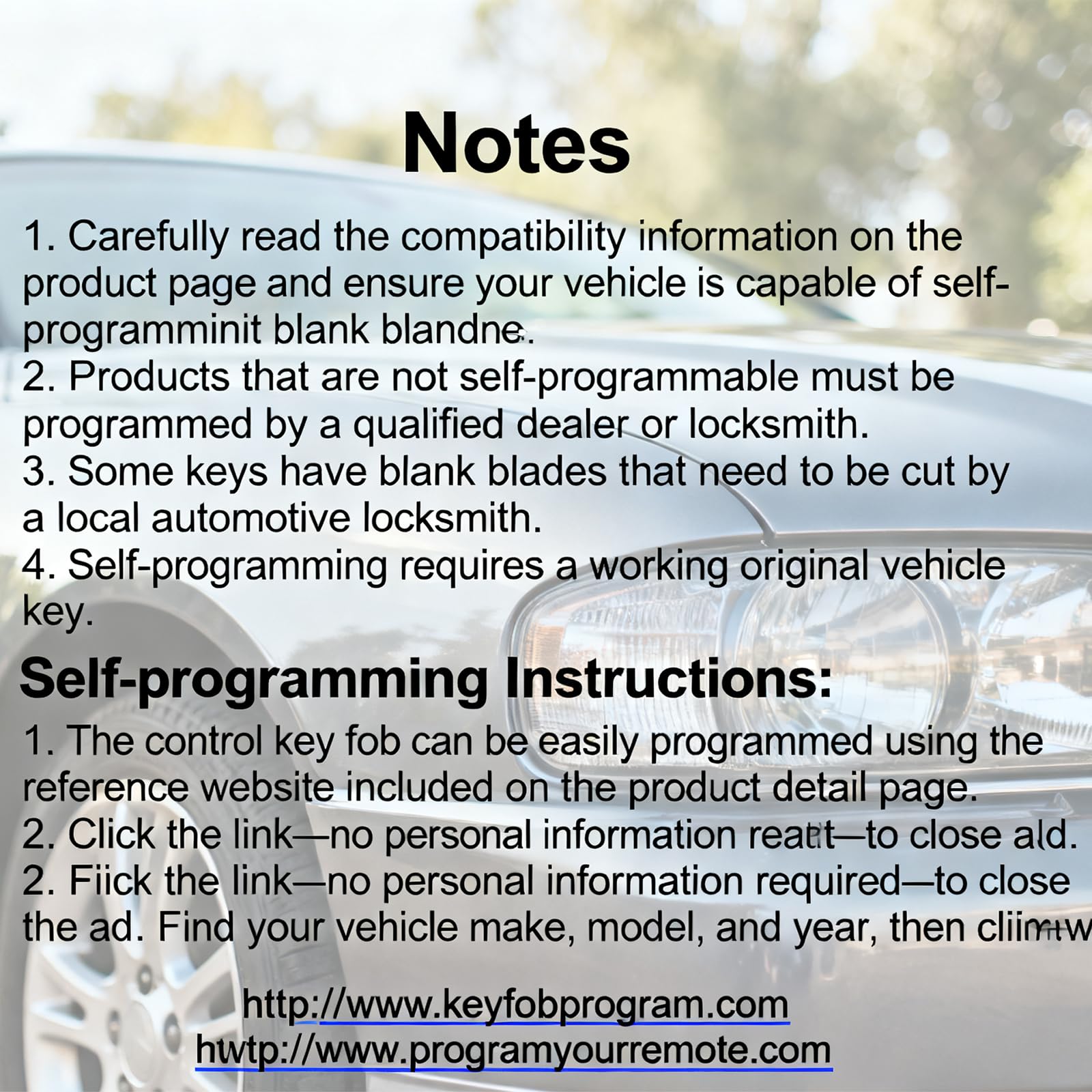 Remote Key Fob Replacement Compatible with Ford Explorer 2016-2017 Edge Mustang 2015-2017 Fusion Titanium Lincoln MKZ MKC 2014-2016 MKX 2016-2018 - View 6 of 6