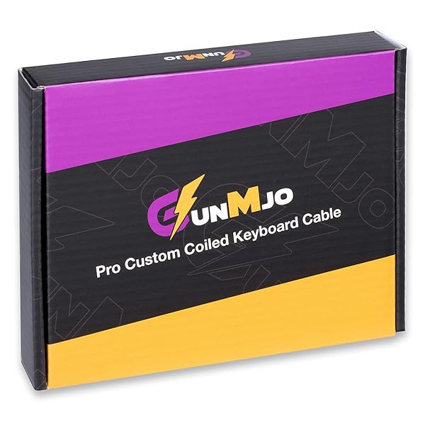 GUNMJO GUNMJO Pro 304 Stainless Steel USB C Cable for Gaming Keyboard 1.6M Detachable Metal Aviator Chroma Color Mechanical Keyboard Cable - View 7 of 8