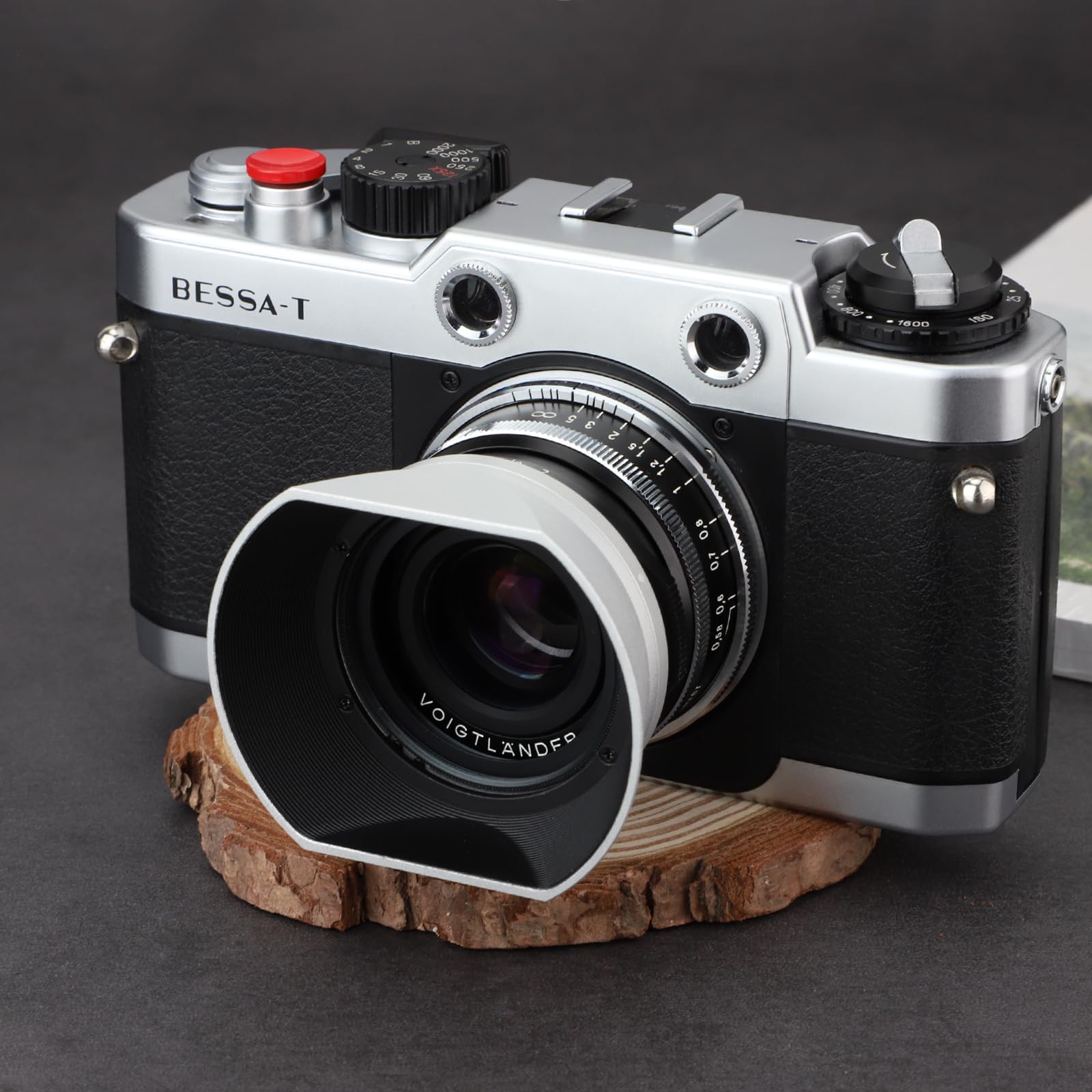 Haoge Haoge LH-VM12W Bayonet Square Metal Lens Hood for Voigtlander 35mm f2 Ultron Vintage Line VM Lens Silver Replacement - View 9 of 9