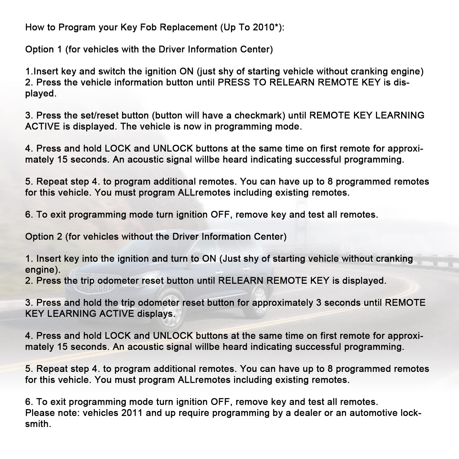 Remote Key Fob Replacement Fits for Chevy Traverse 2007-2016 Tahoe Suburban GMC Acadia Yukon XL Buick Enclave Cadillac Escalade Saturn Outlook FCCID: - View 5 of 6