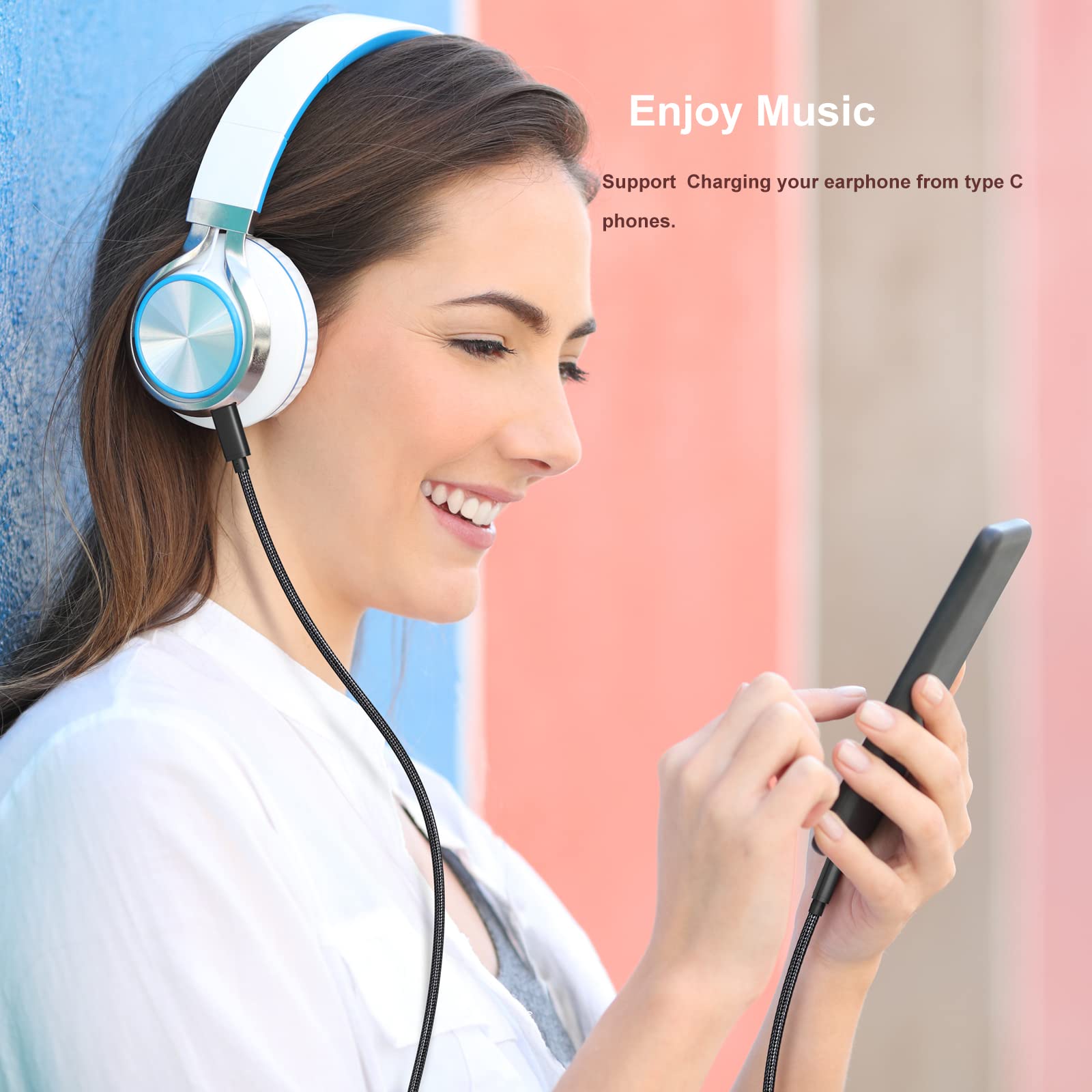 Eversame Eversame 3FT USB C to Micro USB Cable Nylon Braided Compatible with Samsung Galaxy LG HTC PS4 Kindle Android Phone Black - View 6 of 7