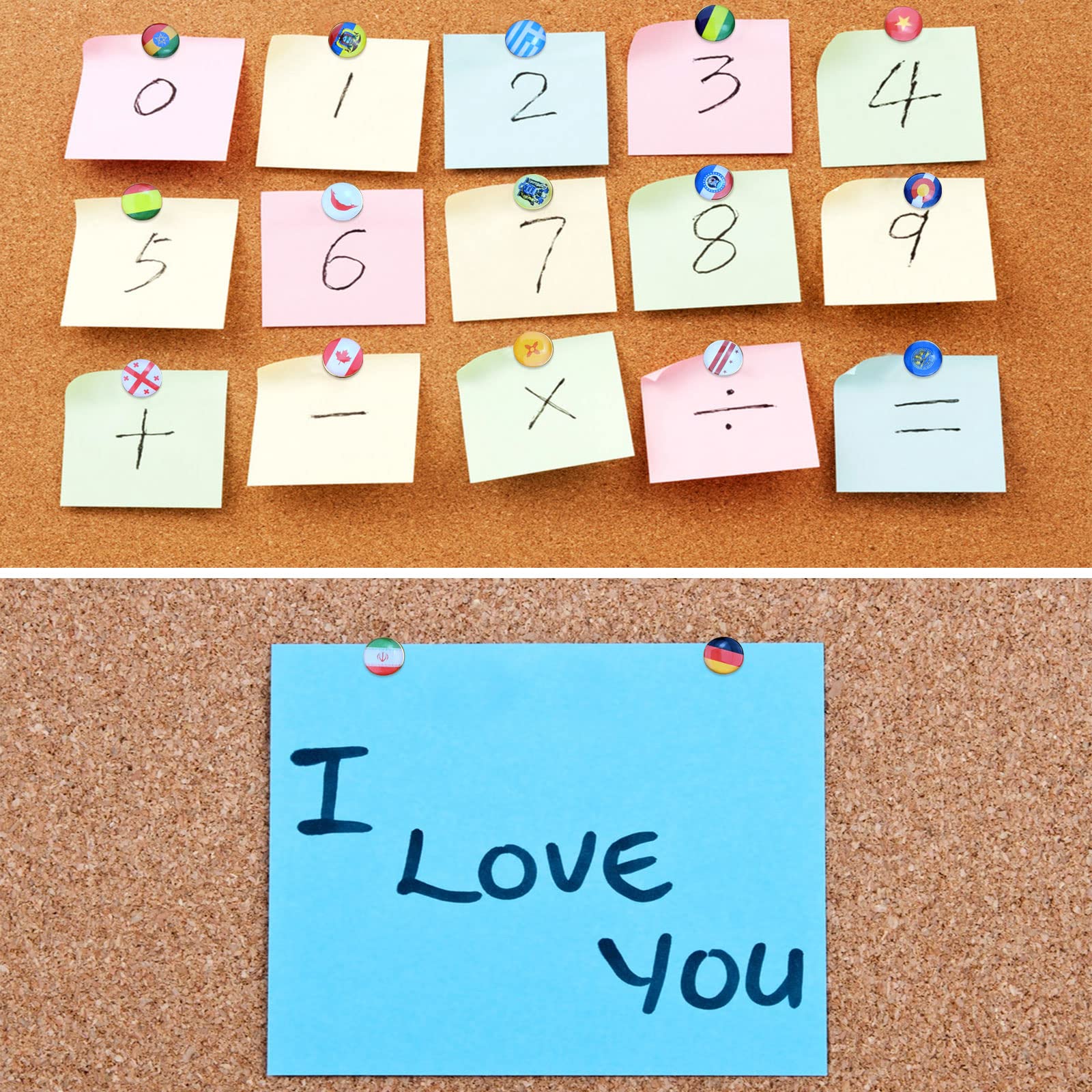 Push Pin Tacks, 30 Pcs Rose Shape Push Pin Steel Point Thumb Tacks Mark Office Accessories - View 7 of 9