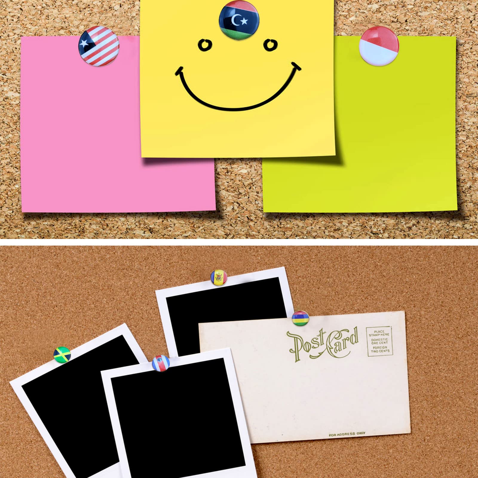 Push Pin Tacks, 30 Pcs Rose Shape Push Pin Steel Point Thumb Tacks Mark Office Accessories - View 8 of 9