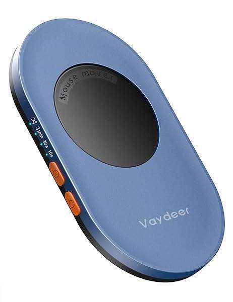 Vaydeer Vaydeer Ultra Slim Mouse Mover, Air 3 Mouse Jiggler with Adjustable Interval Timer, Undetectable &amp; Noiseless, Simulates Realistic Mouse Movement, Driver-Free for Keeping The PC Active and Secure
