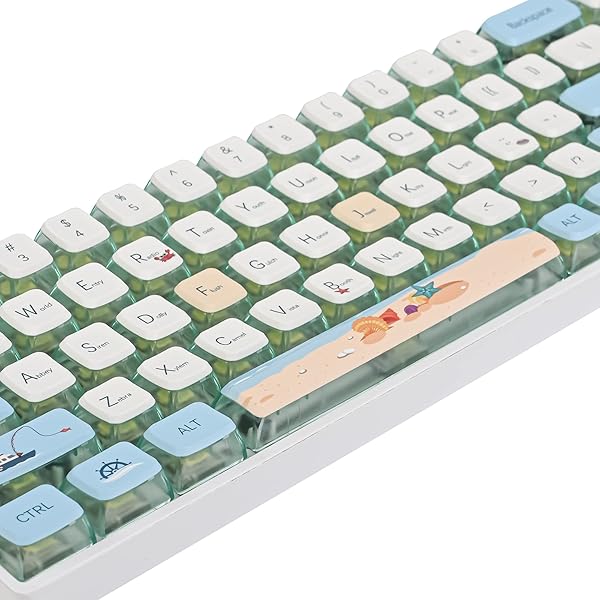 Fogruaden Fogruaden Pudding Keycaps 60 Percent Dye Sublimation Set ASA Profile for Cherry Gateron MX Switches Mechanical Keyboard Summer Beach - View 6 of 9