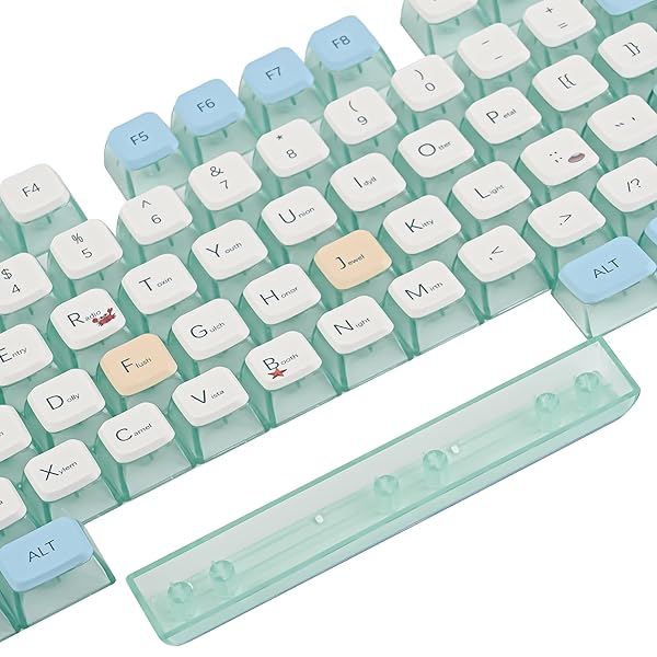 Fogruaden Fogruaden Pudding Keycaps 60 Percent Dye Sublimation Set ASA Profile for Cherry Gateron MX Switches Mechanical Keyboard Summer Beach - View 7 of 9