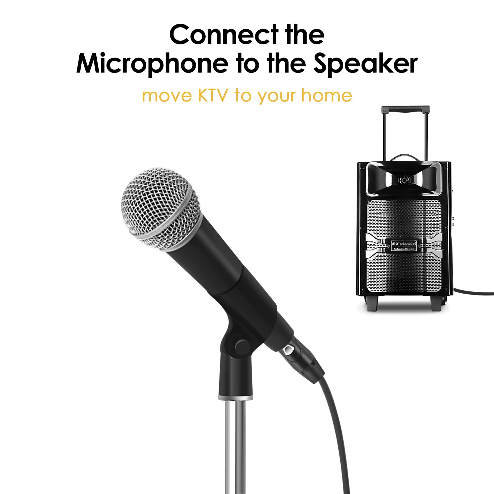 Twozoh XLR Female to 1 4 Inch (6.35mm) TRS Cable 1FT 2 Pack, Quarter Inch Jack Balanced to XLR Microphone Cable (Professional HiFi) - View 4 of 7