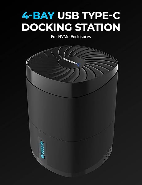 SABRENT SABRENT 4-Bay USB-C External SSD Docking Station (DS-4BNE) - Fast Data Transfer & Storage Solution - View 4 of 9