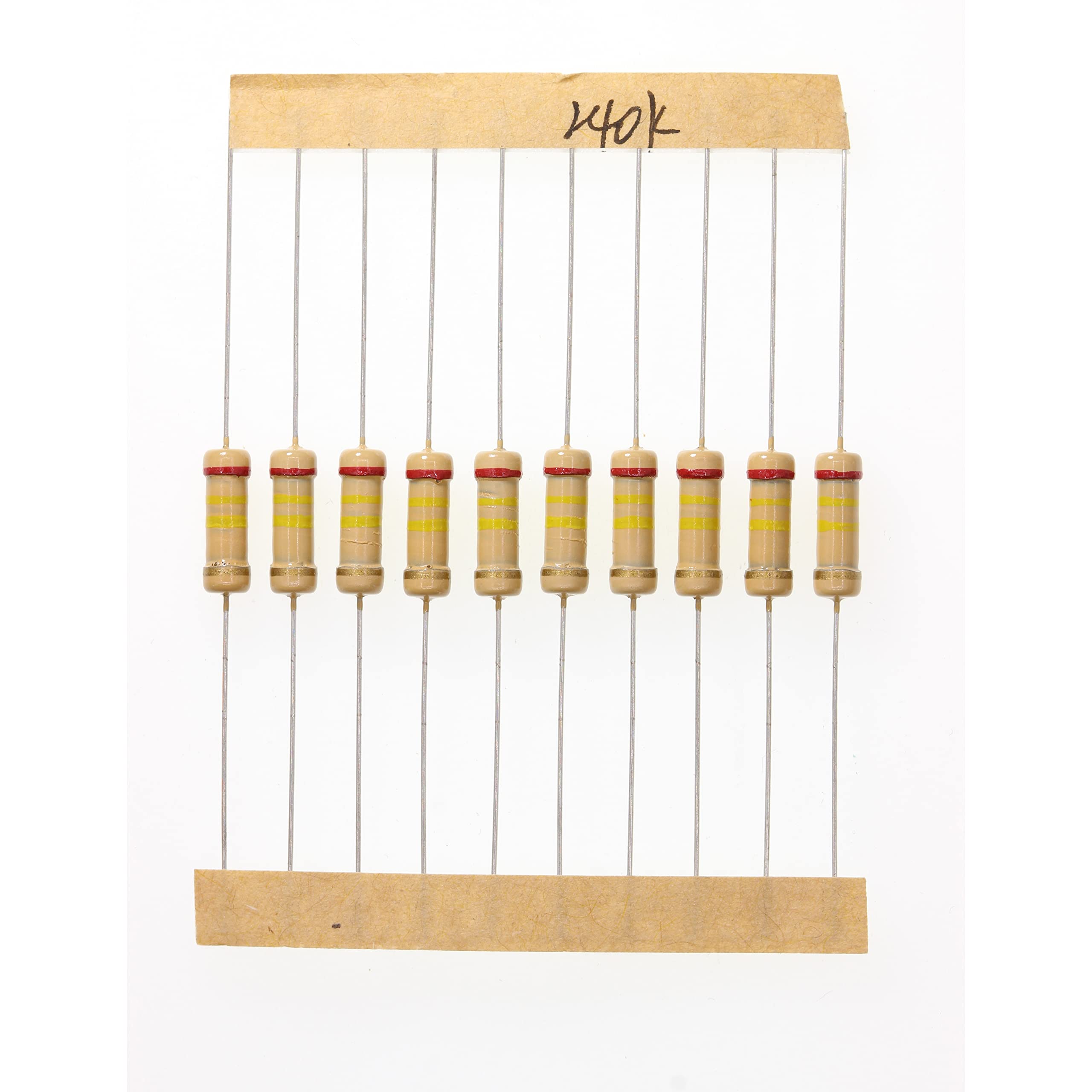 HUABAN 100 Pieces 1 Watts 1W 240K Ohm 5% Carbon Film Resistor