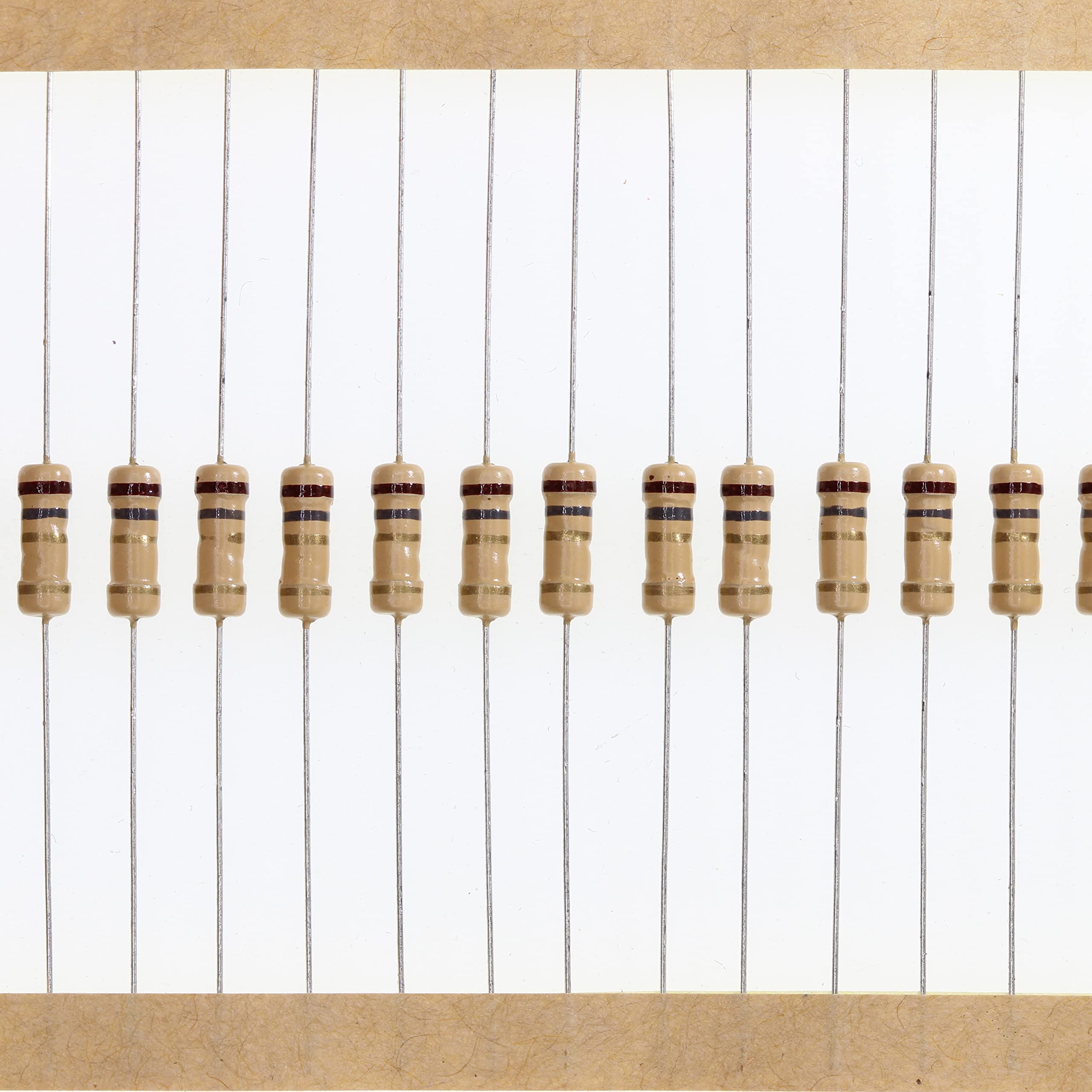 HUABAN 100 Pieces 0.5 Watts 1/2W 1R8 1.8 Ohm 5 Percent Carbon Film Resistor for Electronics Projects