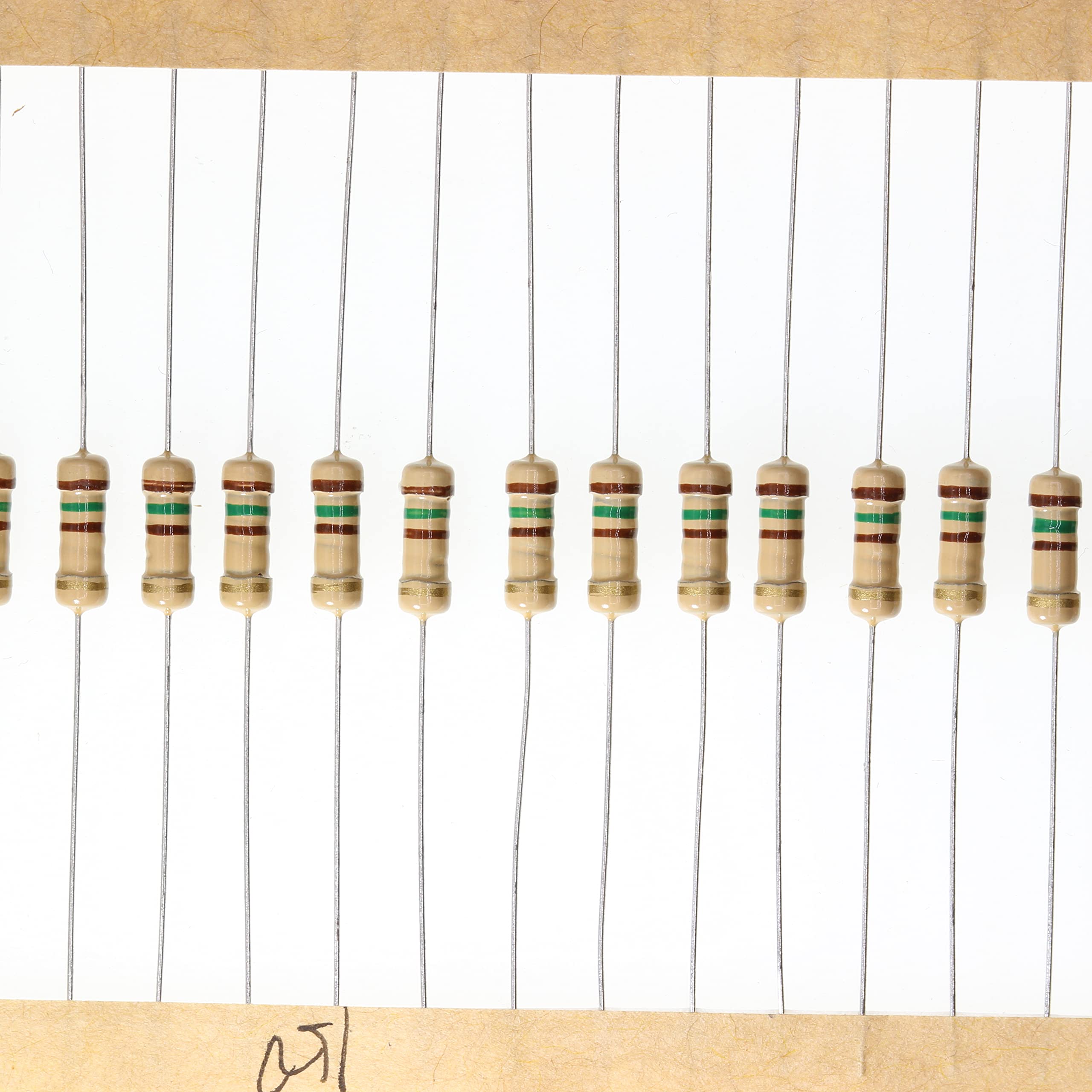 HUABAN 100 Pieces 0.5 Watts 1 2W 150R 150 Ohm 5% Carbon Film Resistor