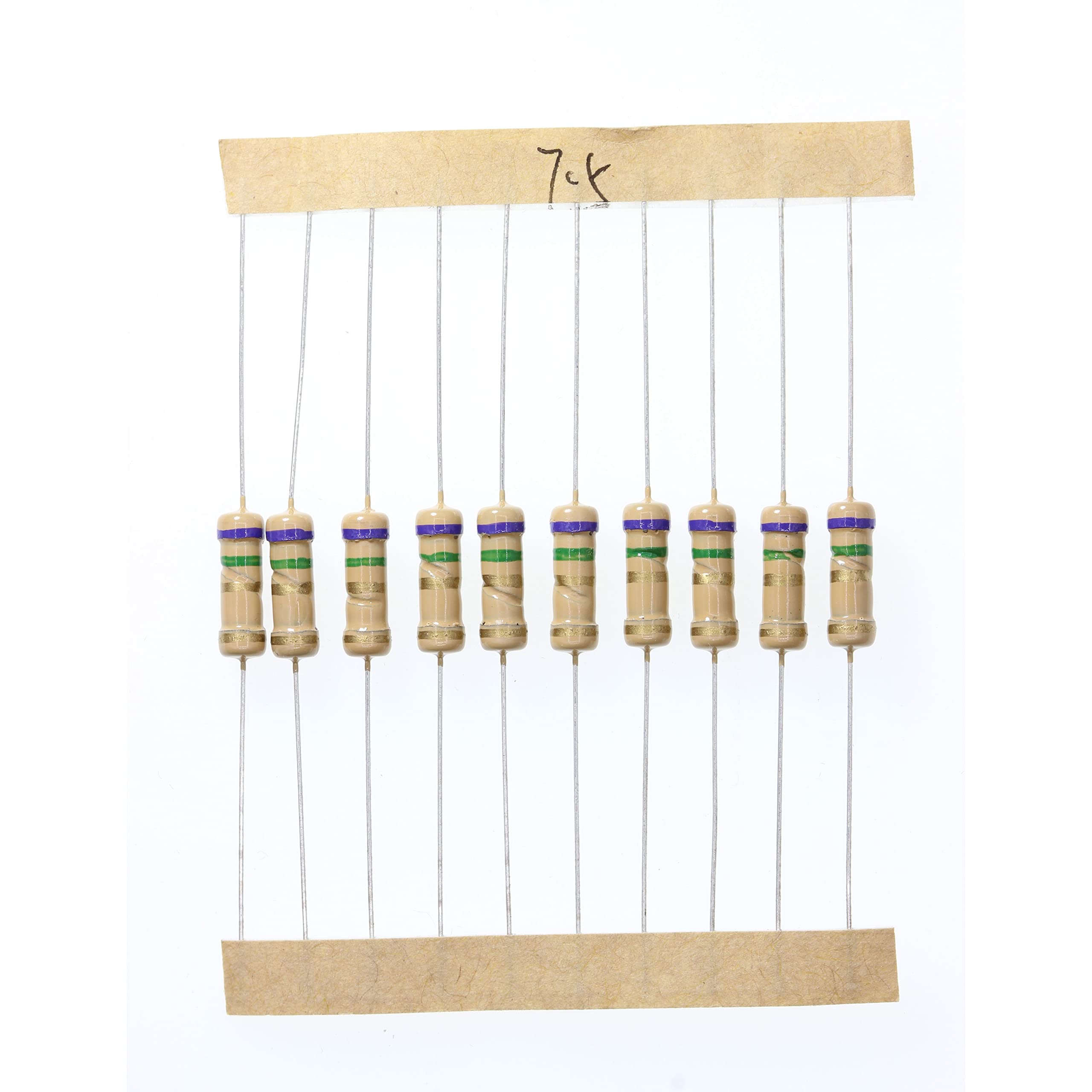 HUABAN 100 Pieces 1 Watts 1W 7R5 7.5 Ohm 5% Carbon Film Resistor