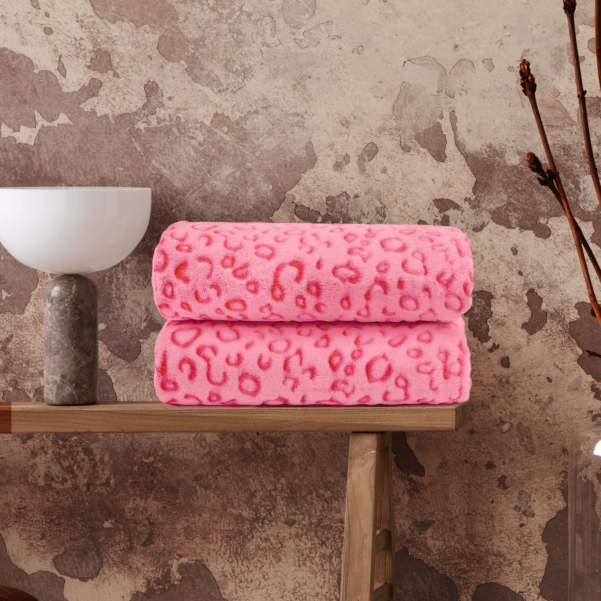 ZHIKU ZHIKU Pink Cheetah Print Blanket for Women Soft Warm Leopard Throw Gift for Mothers and Girls 60x80 Perfect for Birthdays - View 8 of 8