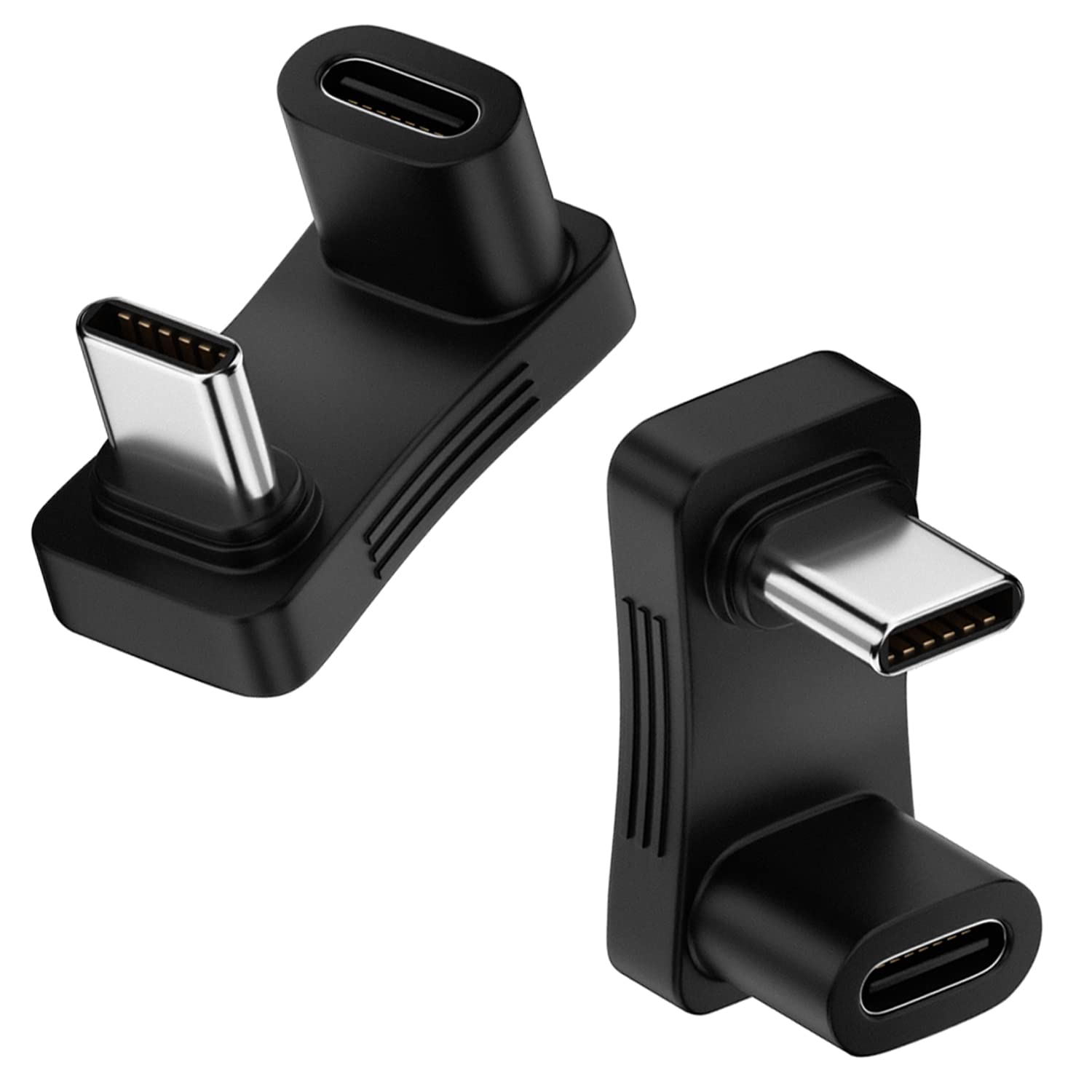 AreMe AreMe 180 Degree Angle USB C Adapter 2 Pack U Shape Male to Female 10Gbps PD 100W Compatible with Steam Deck Switch Laptop Tablet Phone - View 5 of 6