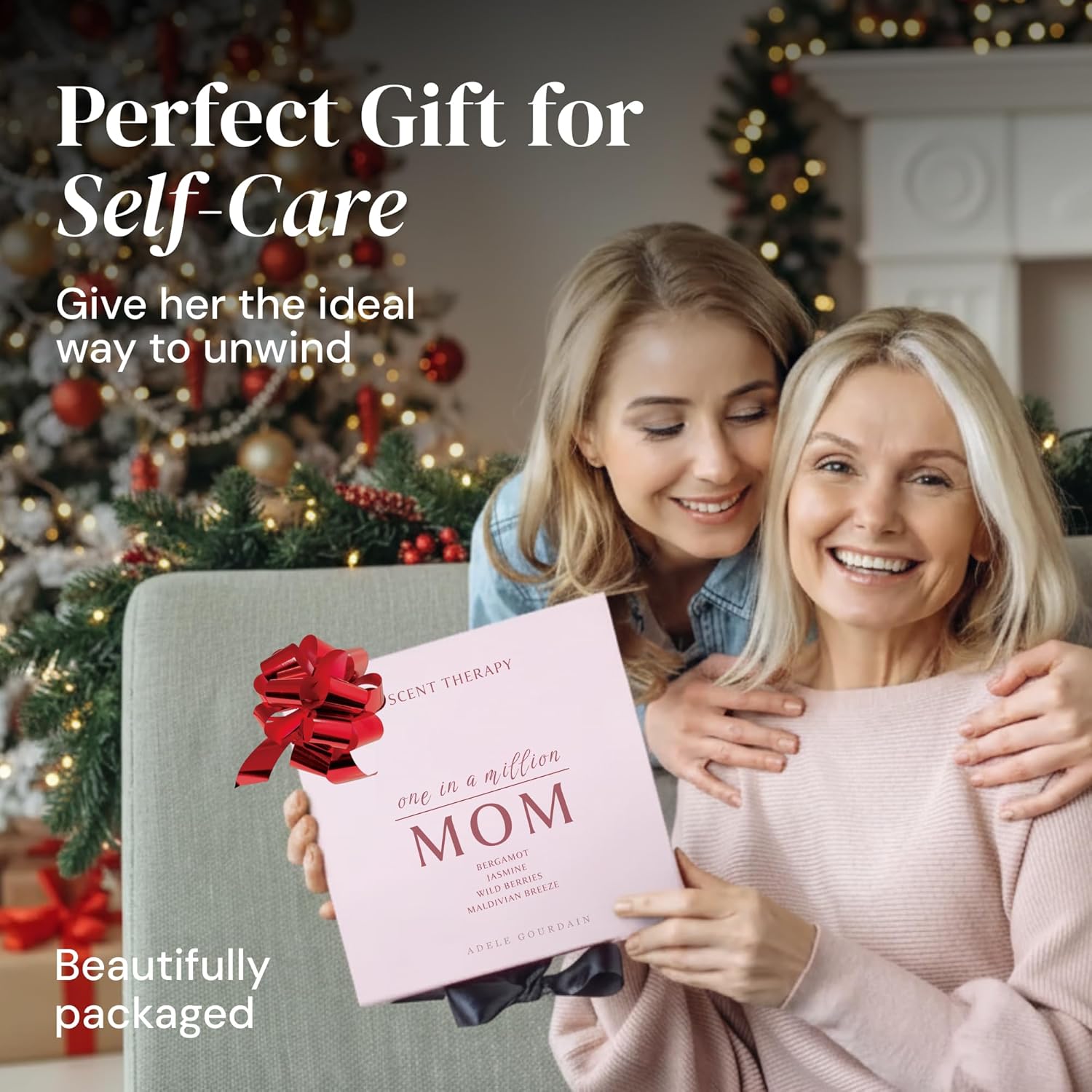 ADELEGOURDAIN Scented Candle Gift Set for Mom Long Lasting Aromatherapy Candles in Gift Box Perfect for Mother's Day or Birthday Present - View 4 of 9