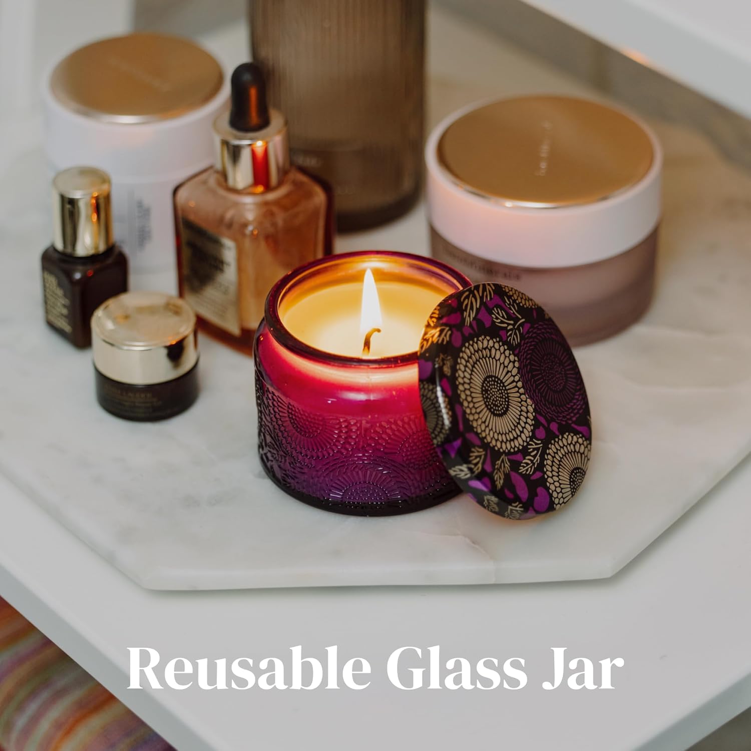 ADELEGOURDAIN Scented Candle Gift Set for Mom Long Lasting Aromatherapy Candles in Gift Box Perfect for Mother's Day or Birthday Present - View 7 of 9