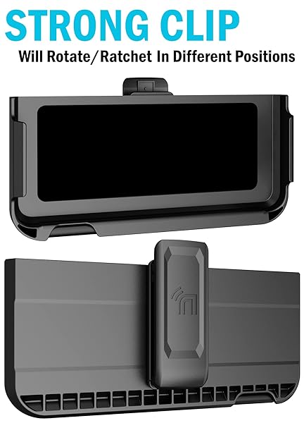 Nakedcellphone Galaxy Z Fold 3 Case with Clip & S Pen Slot - Slim Hard Cover & Rotating Belt Holster Combo in Teal Aqua Mint - View 5 of 11