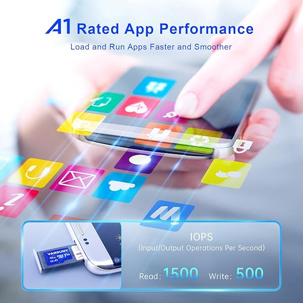 Vansuny Vansuny 64GB Micro SD Card 3 Pack with SD Adapter A1 V30 4K Video Recording for Phone Security Camera Dash Cam Action Camera - View 5 of 9