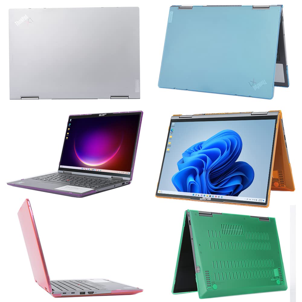mCover Case for 2021-2024 14" Lenovo ThinkPad X1 Yoga Gen 6 7 8 Series 2-in-1 Notebook PC Aqua Color - View 6 of 7