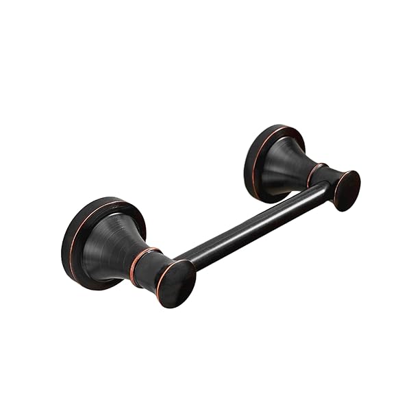 RUMOSE RUMOSE Wall Mounted Toilet Paper Roll Holder Flexible Pivoting Handle Oil Rubbed Bronze Rustproof Stainless Steel Bathroom Accessory