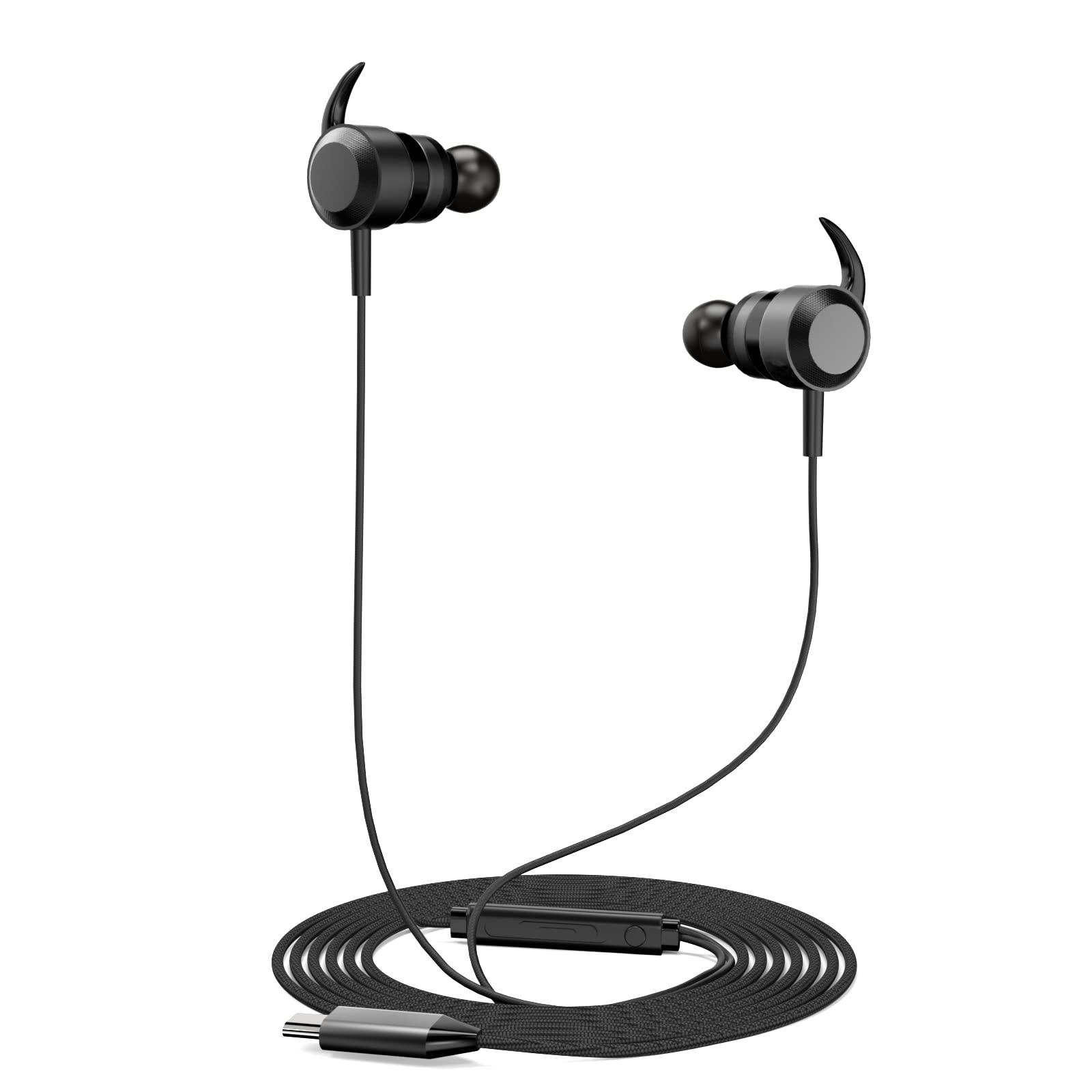 targeal USB C Wired Gaming Ear Buds - 7.1 Surround Sound in-Ear Headphone - Detachable Microphone - Integrated Mute and Volume Control - Gamer