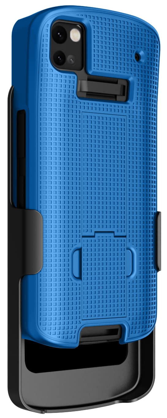 Case with Clip for Zebra TC53 TC58 Mobile Computer Scanner, Nakedcellphone Slim Hard Shell Cover with Kickstand and [Rotating Ratchet] Belt Hip - View 9 of 9