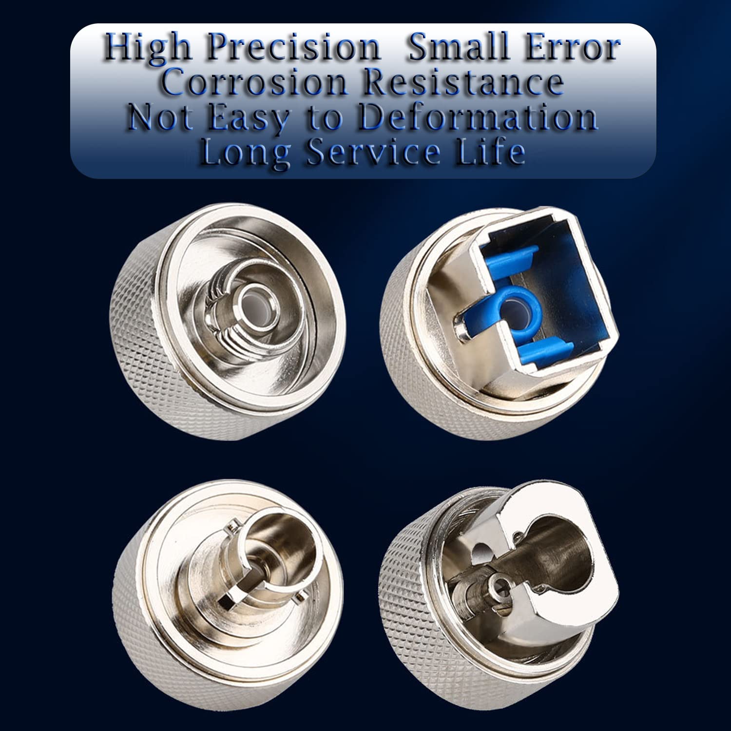 Duogalia Duogalia SC FC ST OTDR Fiber Optic Adapter Connector for Fiber Optic Tester Optical Power Meter Testing 3 in 1 - View 2 of 7