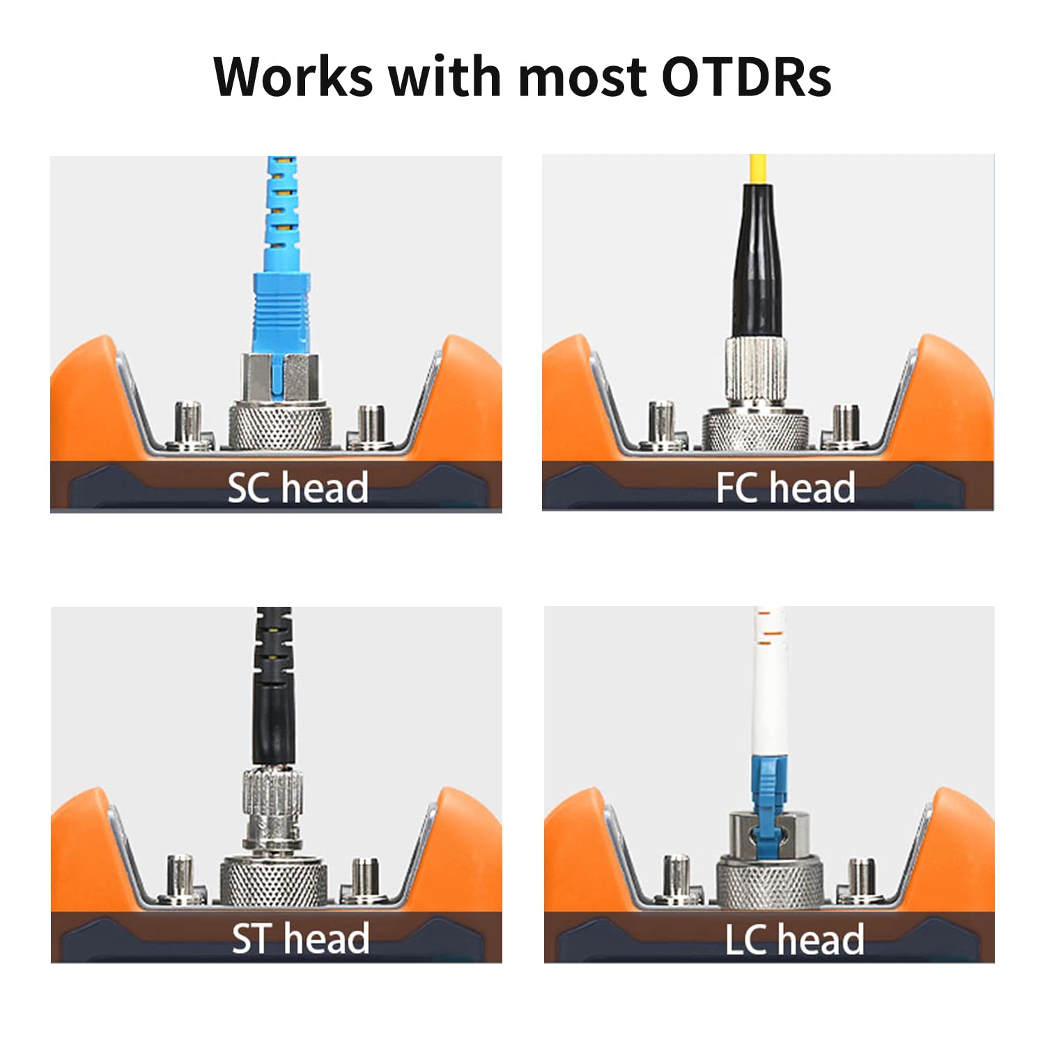 Duogalia Duogalia SC FC ST OTDR Fiber Optic Adapter Connector for Fiber Optic Tester Optical Power Meter Testing 3 in 1 - View 3 of 7