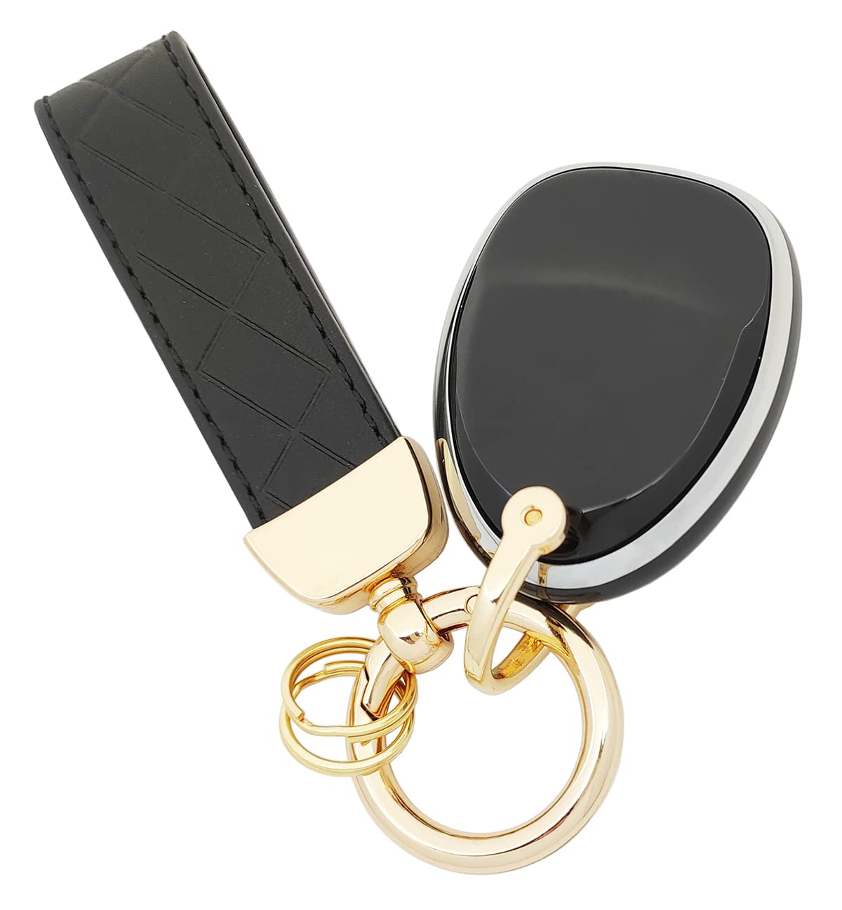 AYGUCEKE TPU Protective Key Fob Cover Case Compatible with GMC Acadia Yukon Cadillac Escalade SRX Chevy Suburban Tahoe Traverse Buick Enclave Pontiac - View 6 of 6