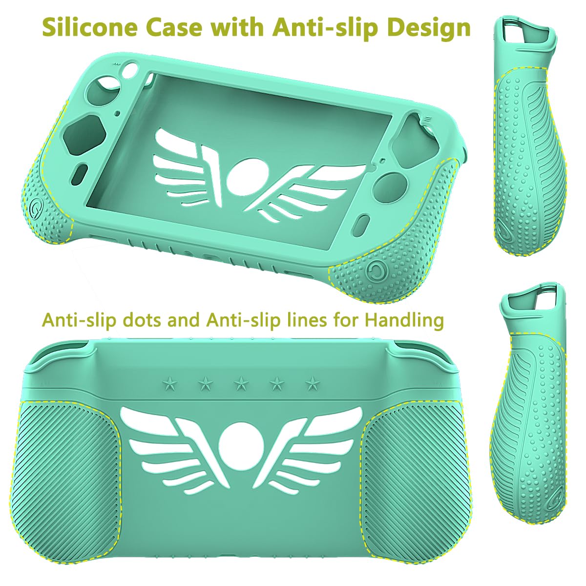 JCHPINE Silicone Cover Case for Logitech G Cloud Gaming Handheld Protective Skin Sleeve and Screen Film Protector Teal Accessories - View 5 of 7