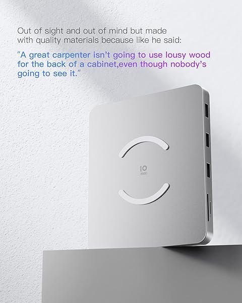 Inateck "Inateck iMac Docking Station: USB Hub for 24" iMac 2021/2023/2024 - Fast USB 3.2 Gen 2 Adapter for M1/M3/M4 (Silver)" - View 8 of 9