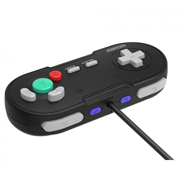 Retro-Bit Retro Bit Legacy GC Wired Controller for GameCube and Wii Black Official Original - View 6 of 8