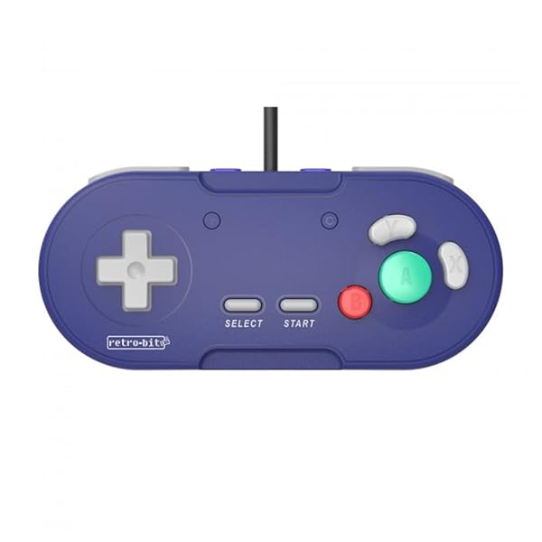 Retro-Bit Retro Bit Legacy GC Wired Controller for GameCube and Wii Indigo Color - View 4 of 7