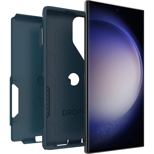 OtterBox OtterBox Galaxy S23 Ultra Commuter Series Case Slim Tough Pocket Friendly with Port Protection in Blue - View 7 of 8