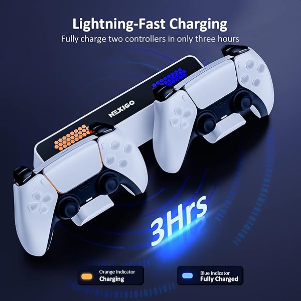 NexiGo Upgrade Your Gaming: NexiGo PS5 Wall Mount Kit with Charging Station & Dual Controller Chargers - Compatible with PS5 & PS5 Pro - View 6 of 10