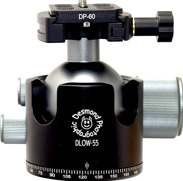 Desmond Photographic Desmond DLOW-55R 55mm Low Profile Ball Head with Rapid Clamp for Arca QR Plates - Perfect for Photographers