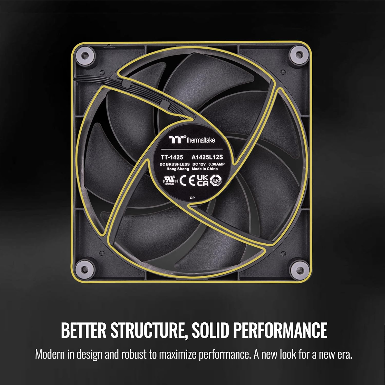 Thermaltake Thermaltake CT120 120mm PC Cooling Fan 2-Fan Pack Hydraulic Bearing Anti-Vibration Design Up to 2000 RPM Black CL-F147-PL12BL-A - View 6 of 6