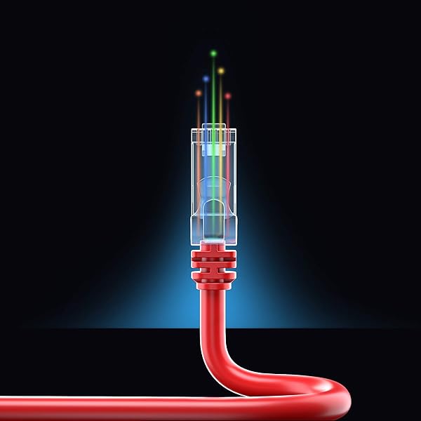 Maximm Maximm Cat 6 Ethernet Cable 3ft (20-Pack) - High-Speed 10Gbps LAN & Network Cables - Red UTP Patch Cords for Fast Internet - View 10 of 10