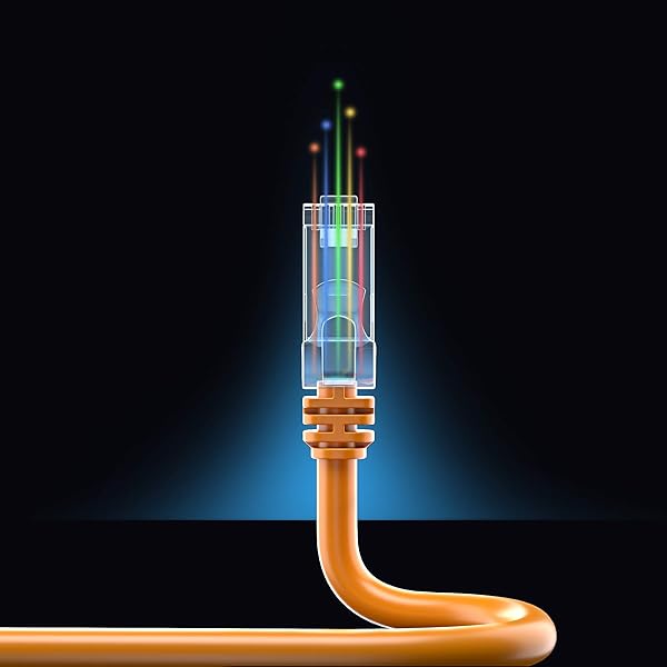 Maximm Maximm Cat 6 Ethernet Cable 15 ft (6-Pack) - High-Speed 10Gbps LAN & Internet Patch Cables - UTP, 550MHz, Orange - View 10 of 10