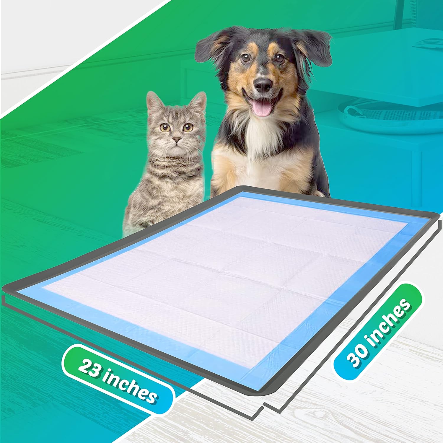 Skywin Skywin Dog Pad Holder Tray for 23 x 30 Inches Training Pads Easy to Clean No Spill Pee Pad Holder for Dogs Grey - View 3 of 7