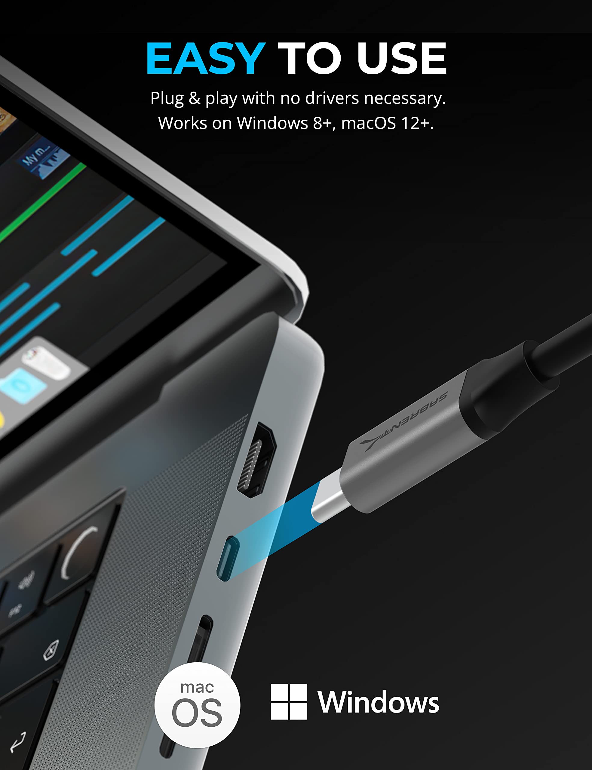 SABRENT SABRENT USB Type C CFexpress Type A Card Reader CR-CFXA Fast Data Transfer and High Performance - View 5 of 6