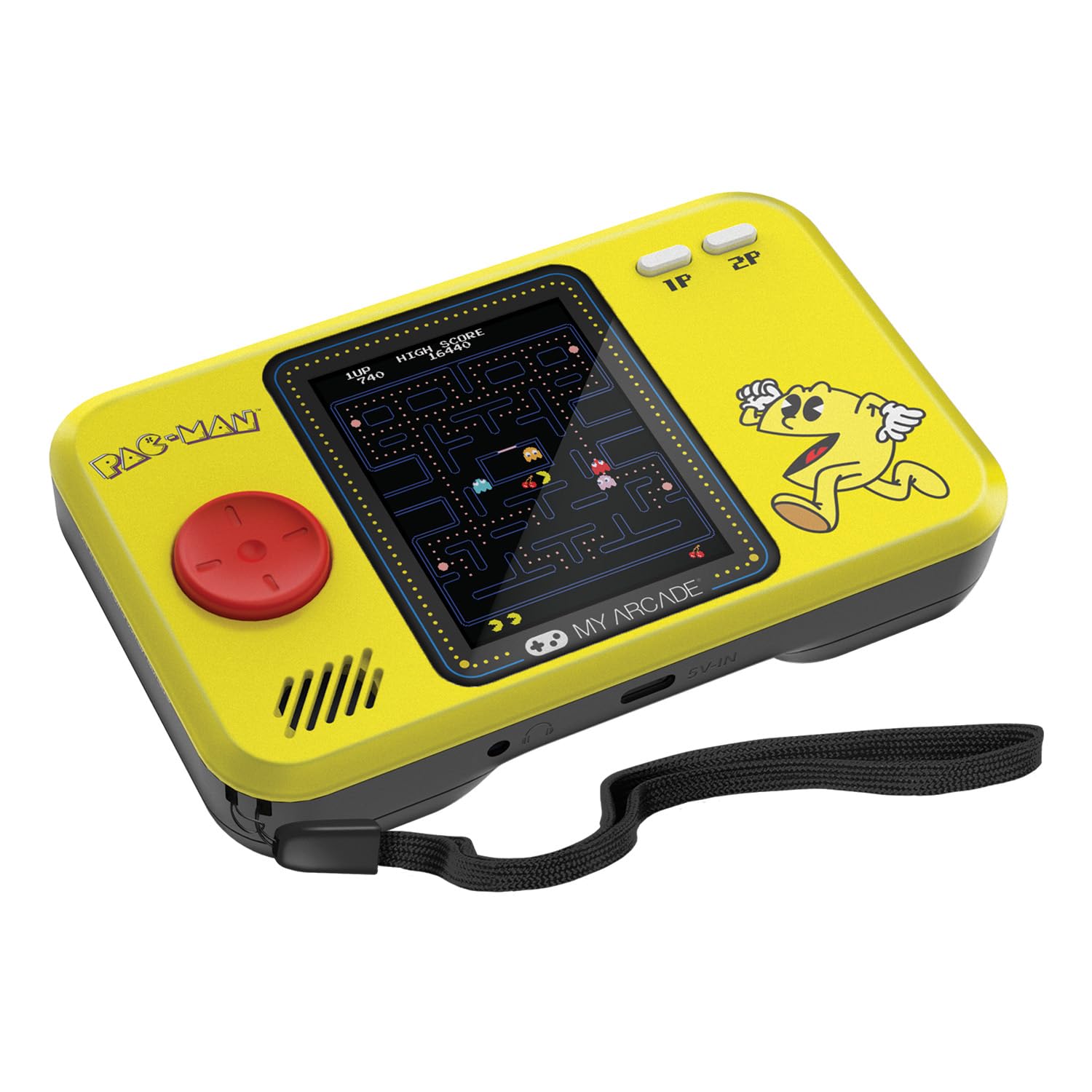 My Arcade My Arcade Pac-Man Pocket Player Pro Retro Gaming Console with 2.75 Inch Color Display for Family Game Night and Ergonomic Design - View 3 of 8