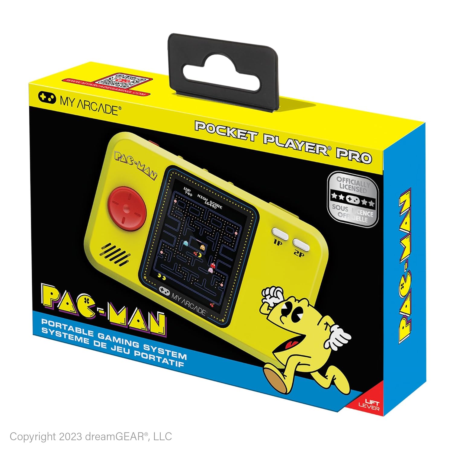 My Arcade My Arcade Pac-Man Pocket Player Pro Retro Gaming Console with 2.75 Inch Color Display for Family Game Night and Ergonomic Design - View 8 of 8
