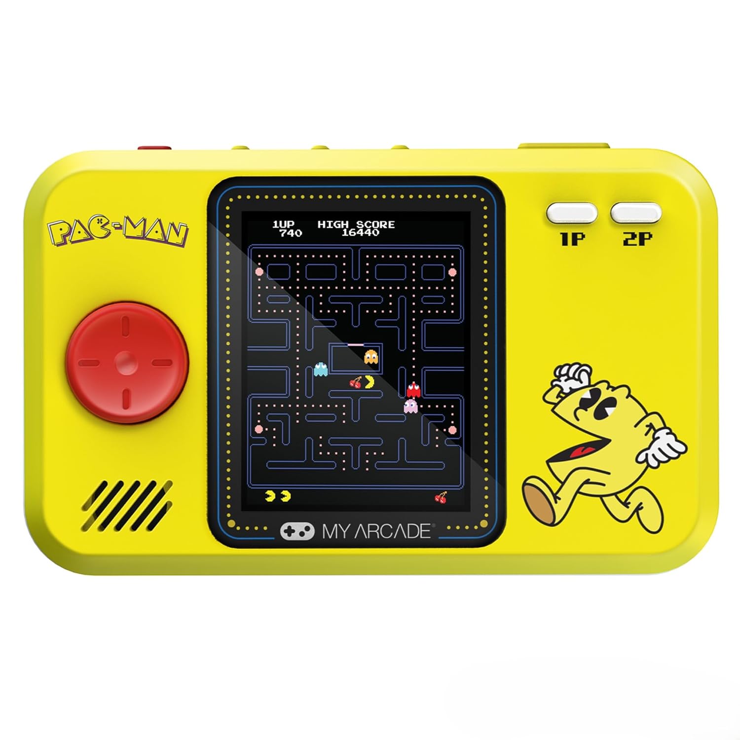 My Arcade My Arcade Pac-Man Pocket Player Pro Retro Gaming Console with 2.75 Inch Color Display for Family Game Night and Ergonomic Design